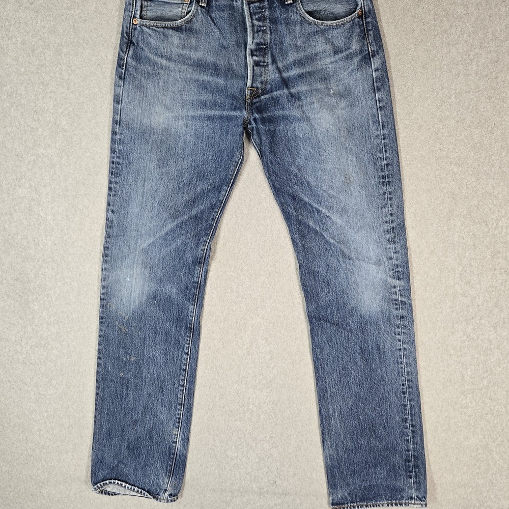 Levi's 501 Men Jeans 34X36 Blue Denim 33" Inseam READ